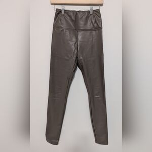 RD Style Taupe Leather Feel Pants